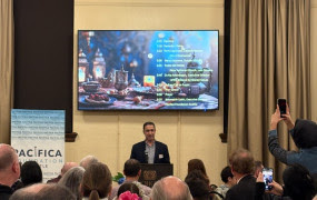 FAN staff have been grateful to join several Interfaith Iftar gatherings recently. Dr. Joyce del Rosario and Elizabeth Dickinson joined the Muslim Association of Puget Sound in Redmond (left) and Blake Alford joined the Pacifica Foundation in Snohomish (right)